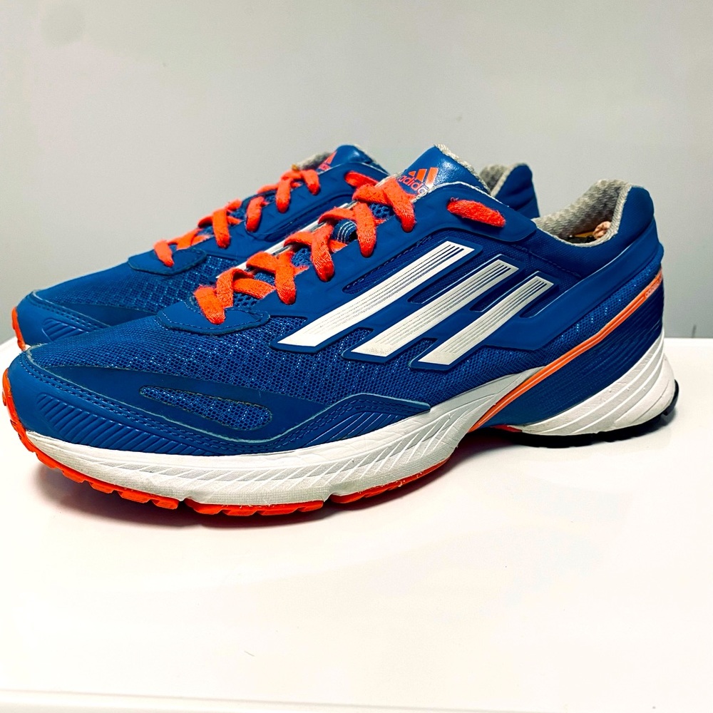 Adidas adizero sonic running shoes blue on pink g66764 women's 7